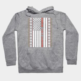 Ugly Sweater USA: Joining the Naughty List in Patriotic Style! Hoodie